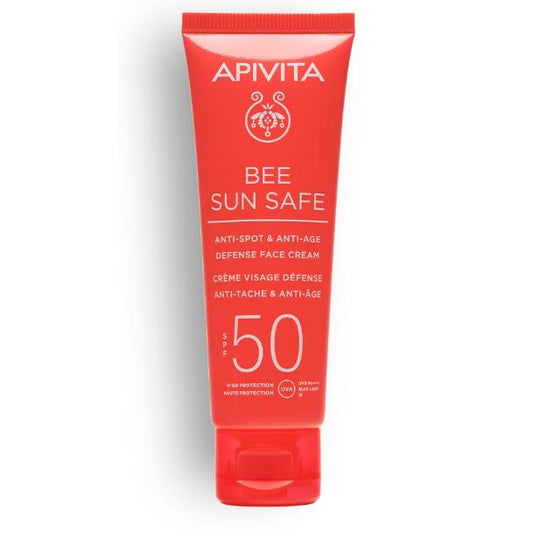 Crema solar antimanchas SPF50 Apivita 50ml