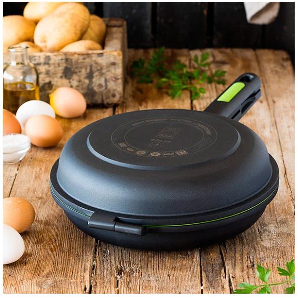 Sartén Dupla Tortillas ECO+ aluminio fundido Bra Prior 24 cm
