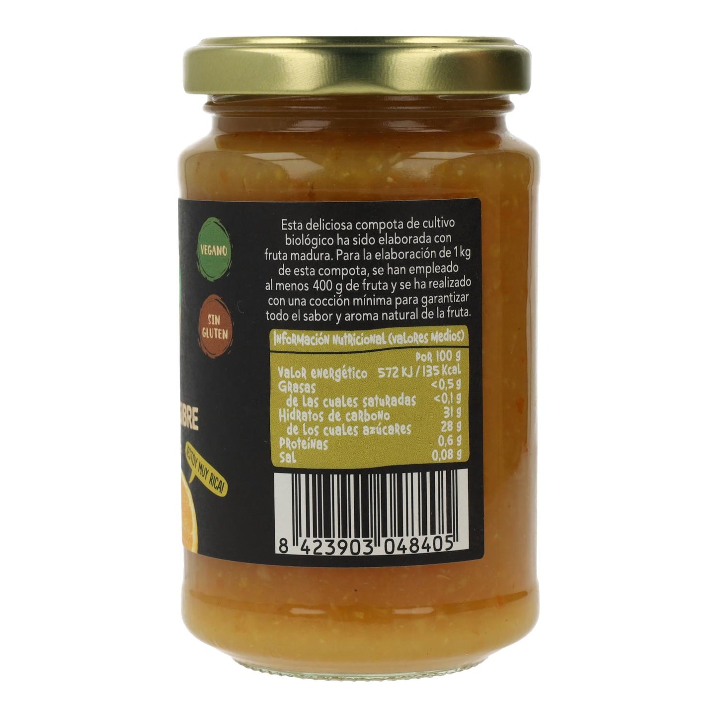 Compota de Naranja y Jengibre BIO Biocop, 265 g