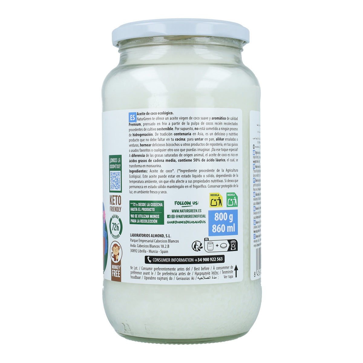 Aceite de coco BIO NaturGreen