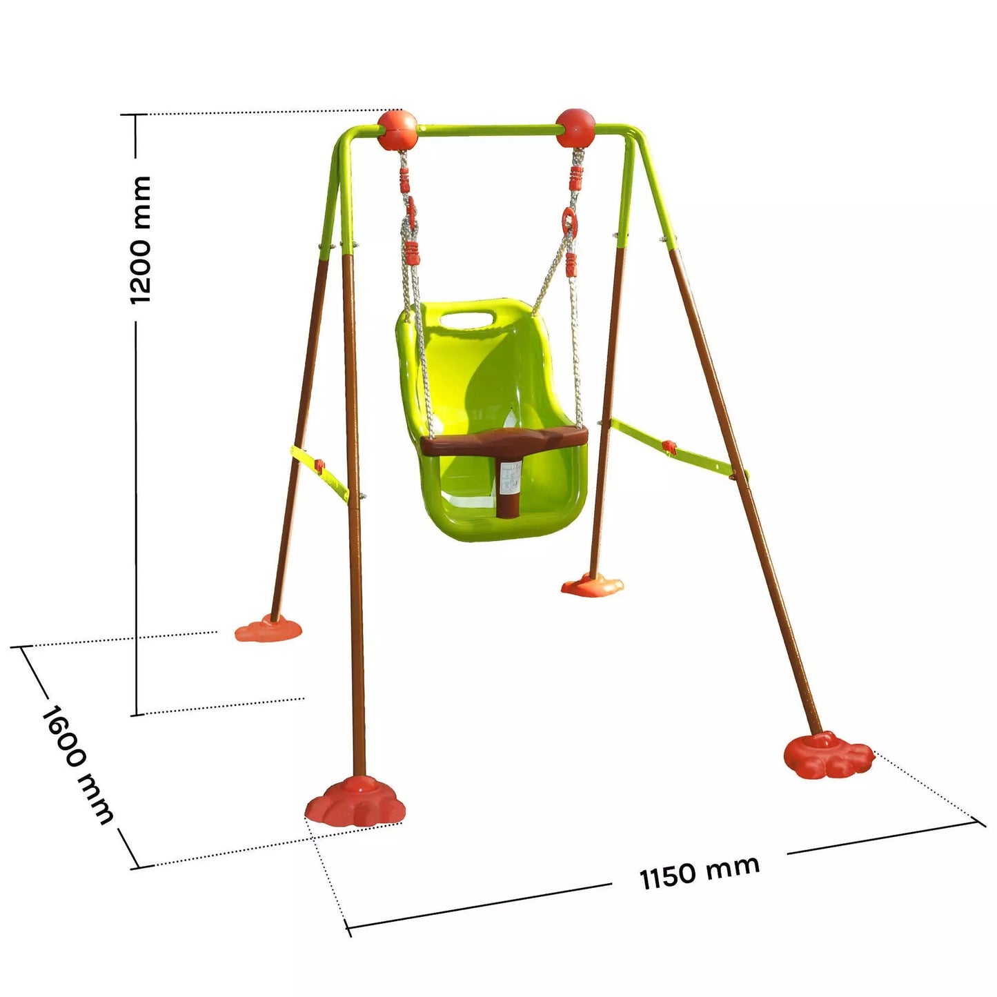 Columpio de metal plegable para bebé Soulet