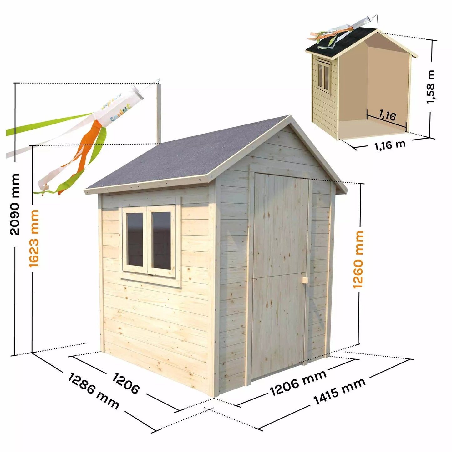 Casita infantil de madera Garance Soulet