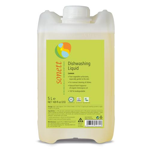 Lavavajillas líquido a mano limón Sonett 5L