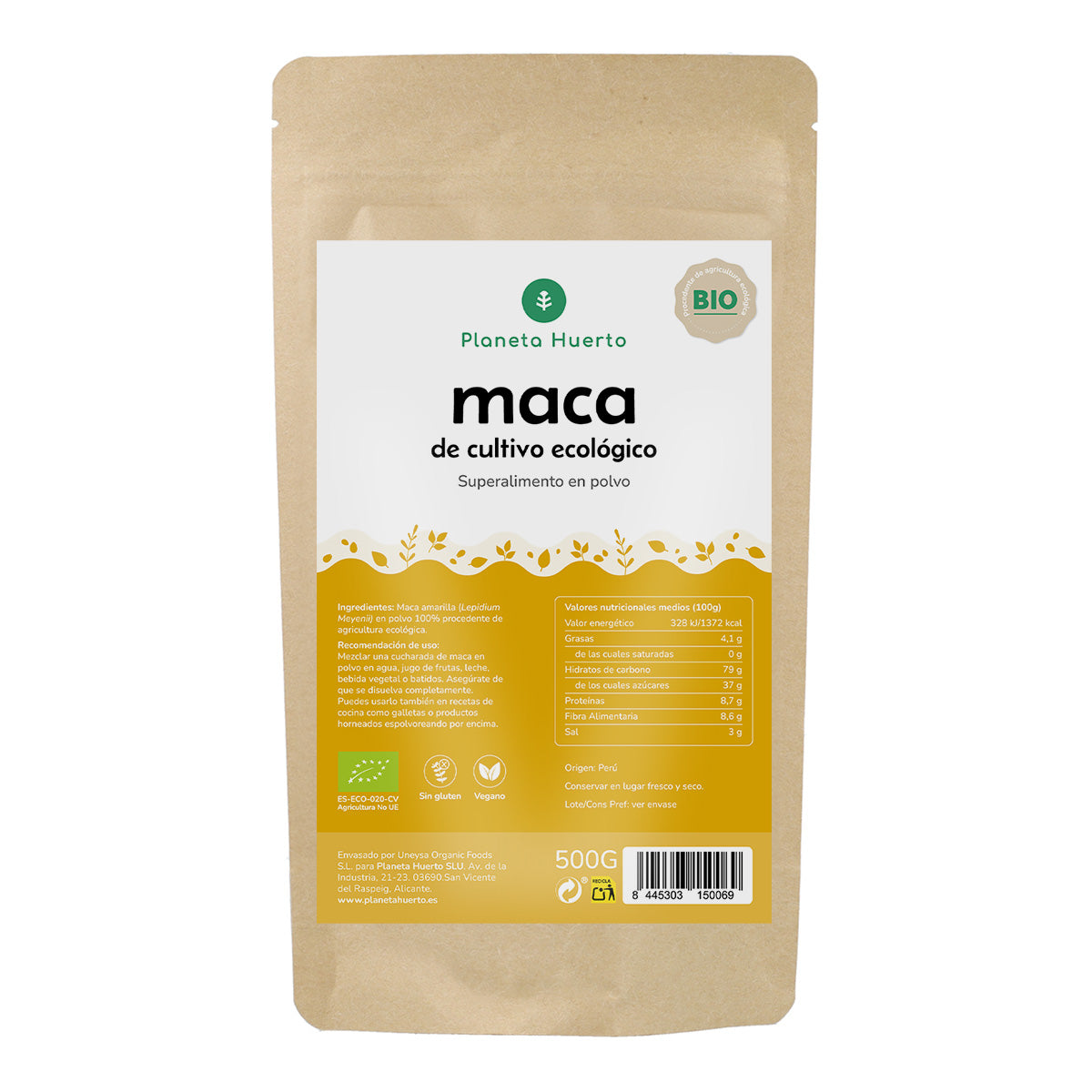 Maca en polvo ECO Planeta Huerto 250g