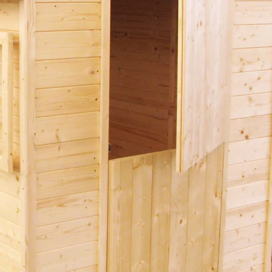 Casita infantil de madera con mesa y bancos Tiana Soulet