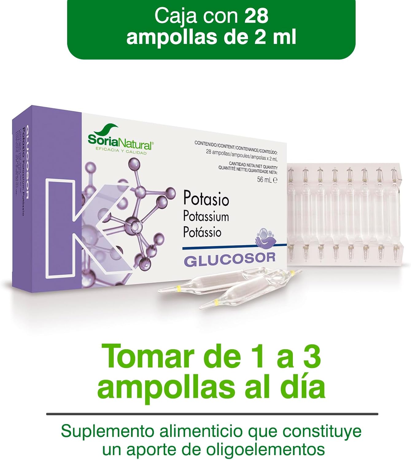 Glucosor Potasio Soria Natural 12 viales