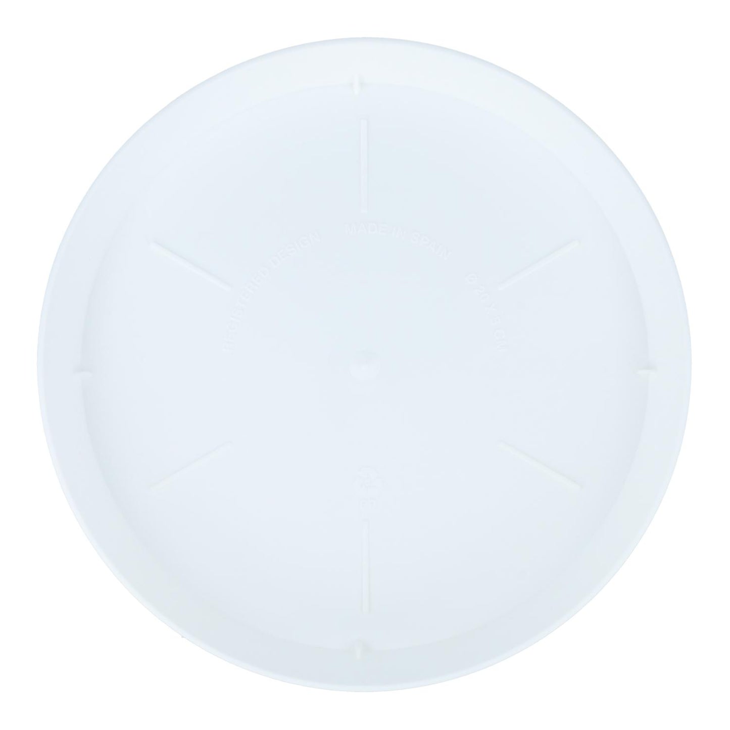 Plato maceta Tes color blanco D 14 x 2