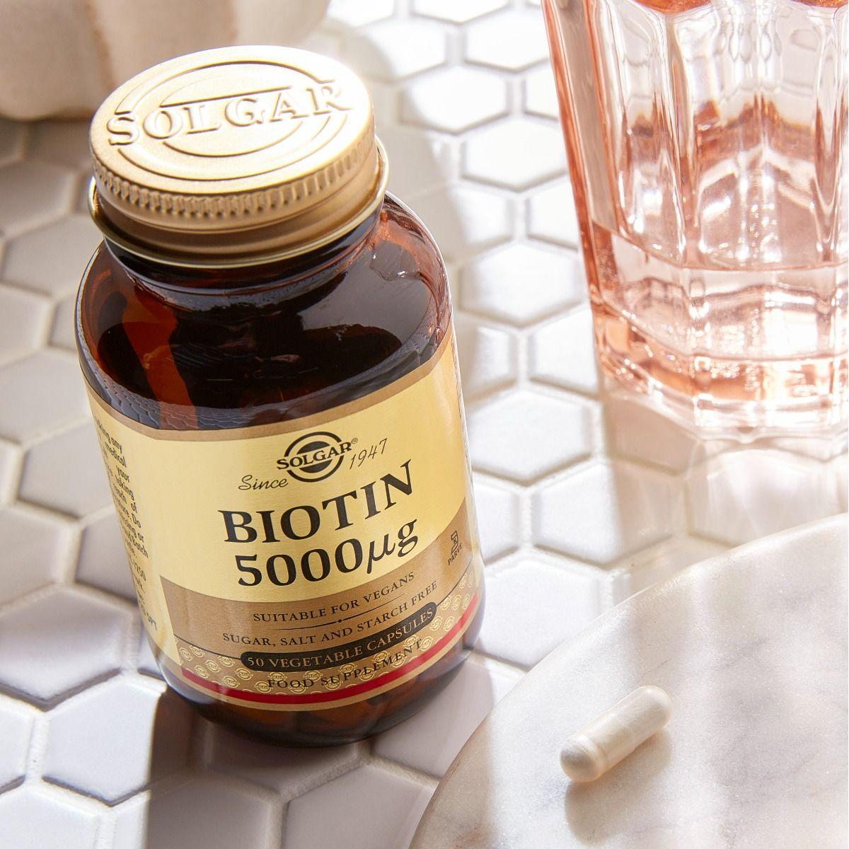 Biotina 5000mcg 100Cap Solgar