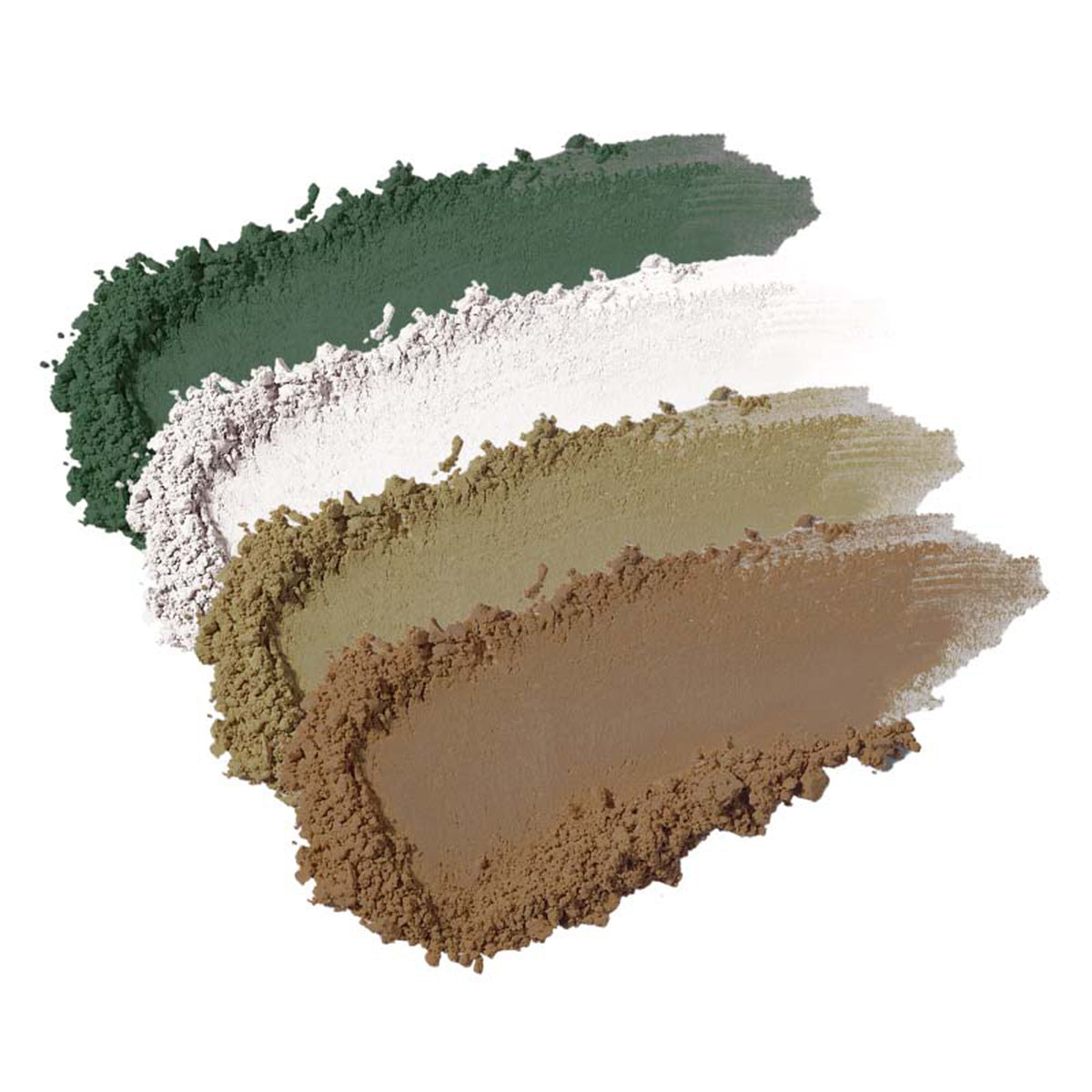 Sombra Ojos 4 Colores 02 Verde Asturias Con Aceite de Jojoba y Rosa Mosqueta, NaturaBio Cosmetics 4 x 1,6g