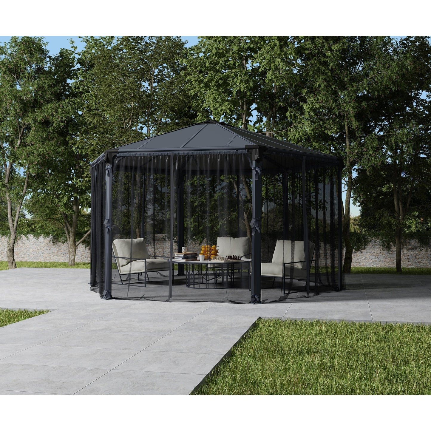 Set Mosquiteras para Cenador Gazebo Roma / Monaco