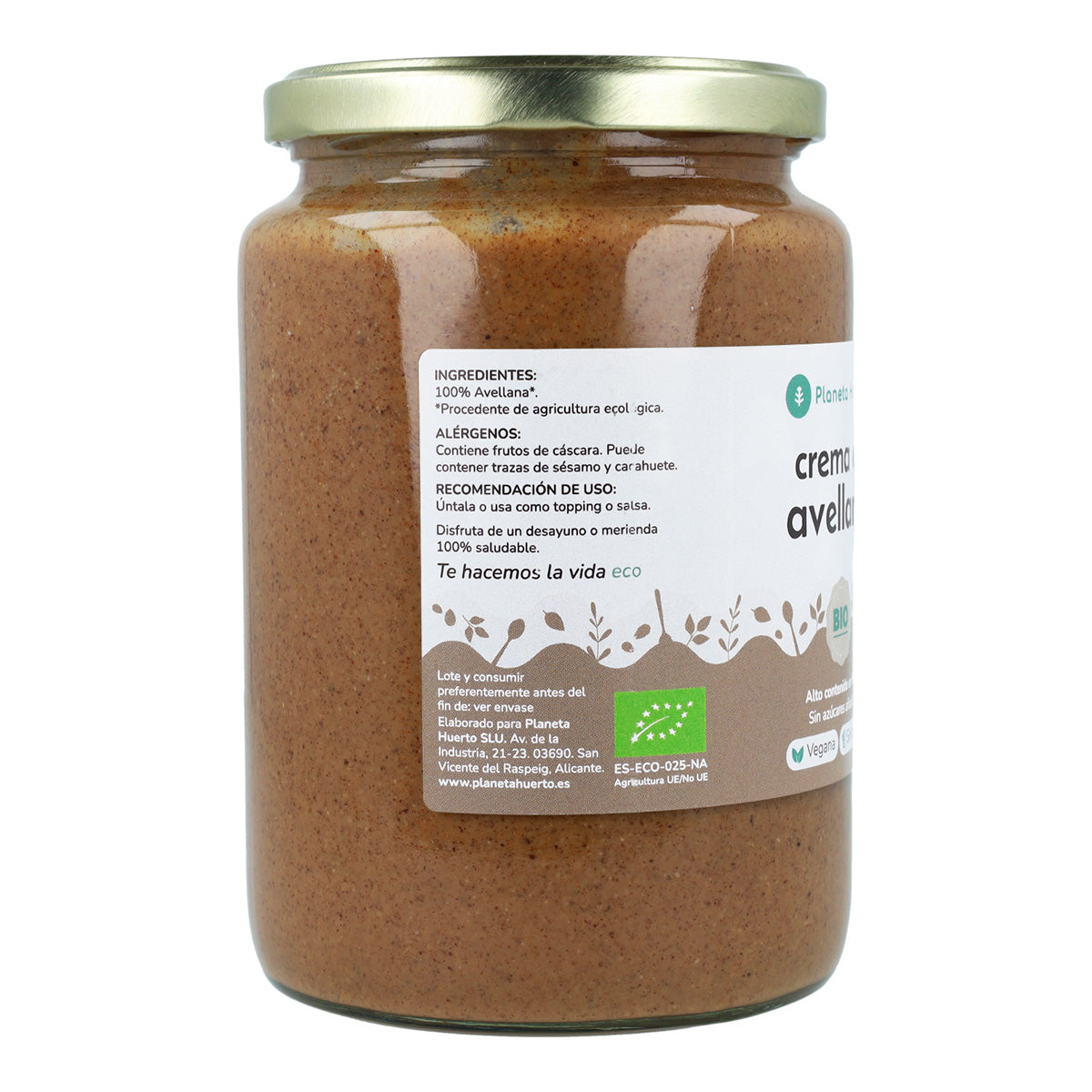 Crema de Avellanas ECO Planeta Huerto 350 g