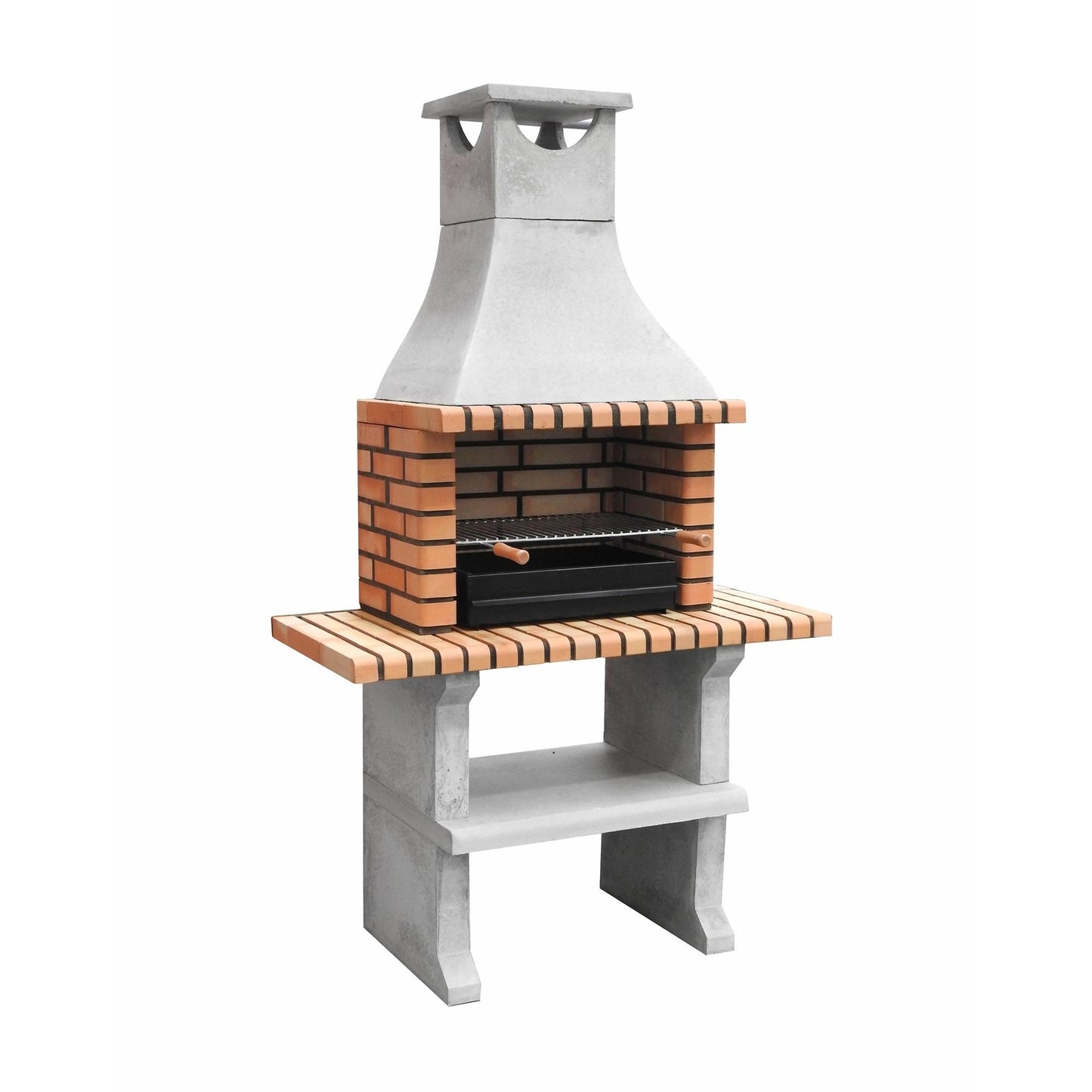 Barbacoa Nápoles XL con 2 mini bancadas Movelar