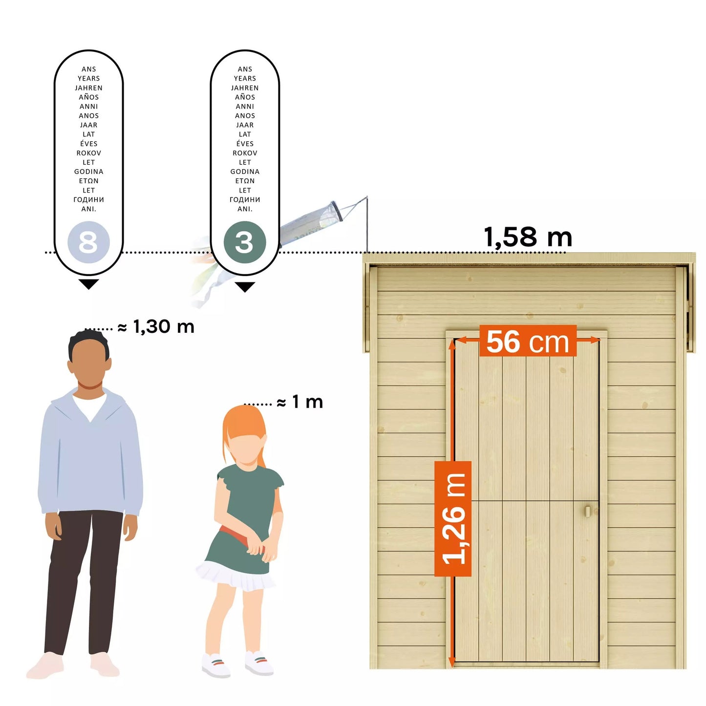 Casita infantil de madera con pérgola Santa Barbara Soulet