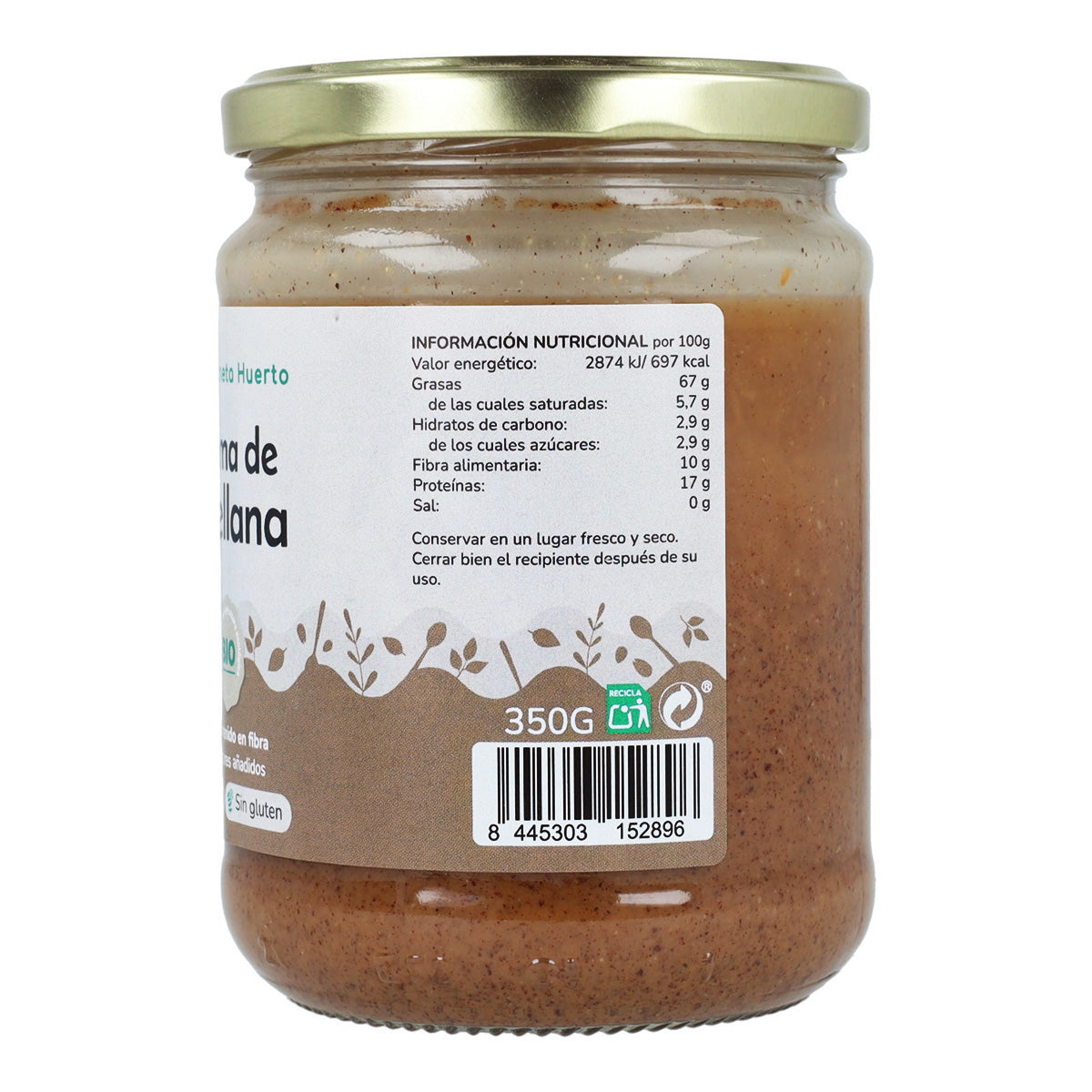 Crema de Avellanas ECO Planeta Huerto 700 g
