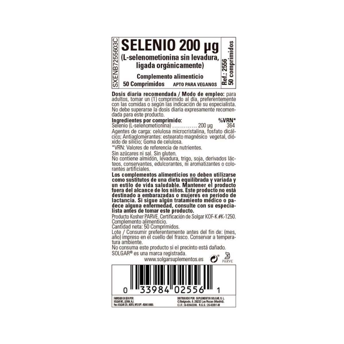 Selenio (Sin Levadura)