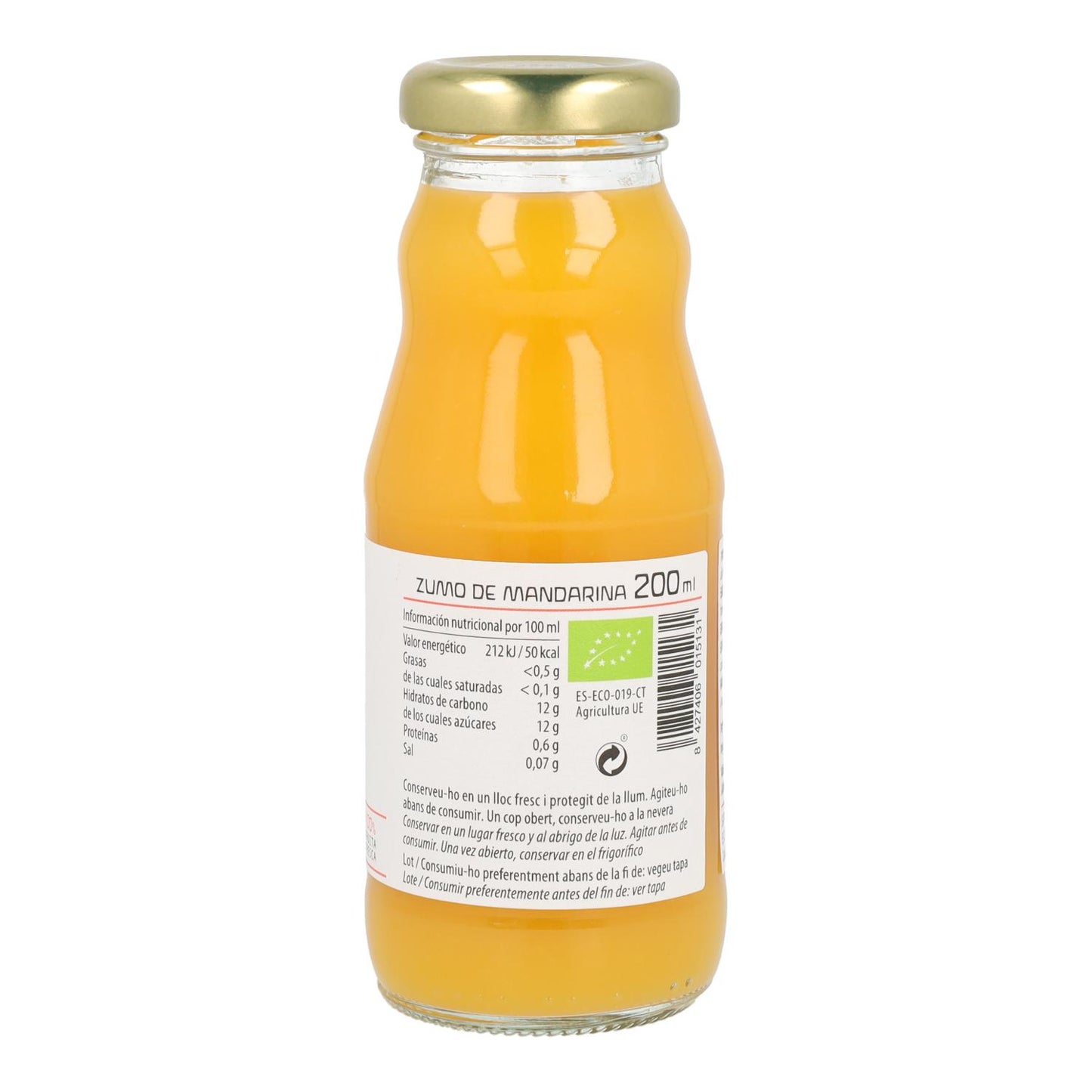 Zumo de Mandarina ECO Cal Valls 1L