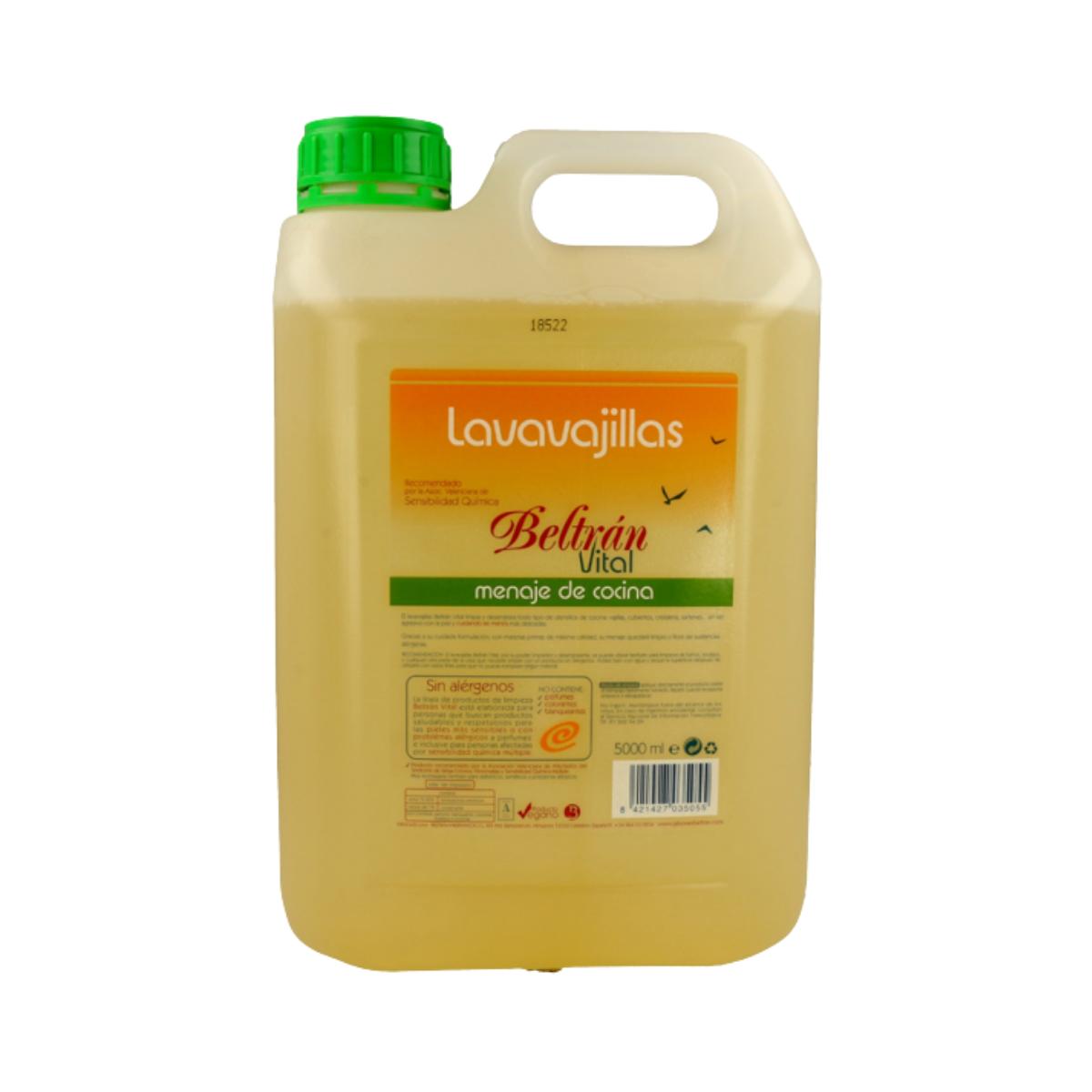 Lavavajillas sin perfume Jabones Beltrán Vital 5 L