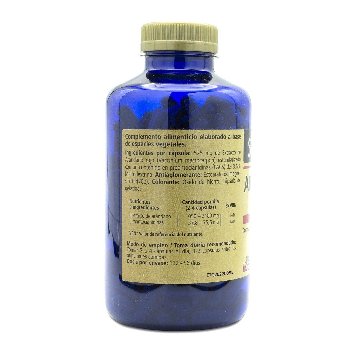 Arándano Rojo Americano 225 cápsulas SANON de 650 mg