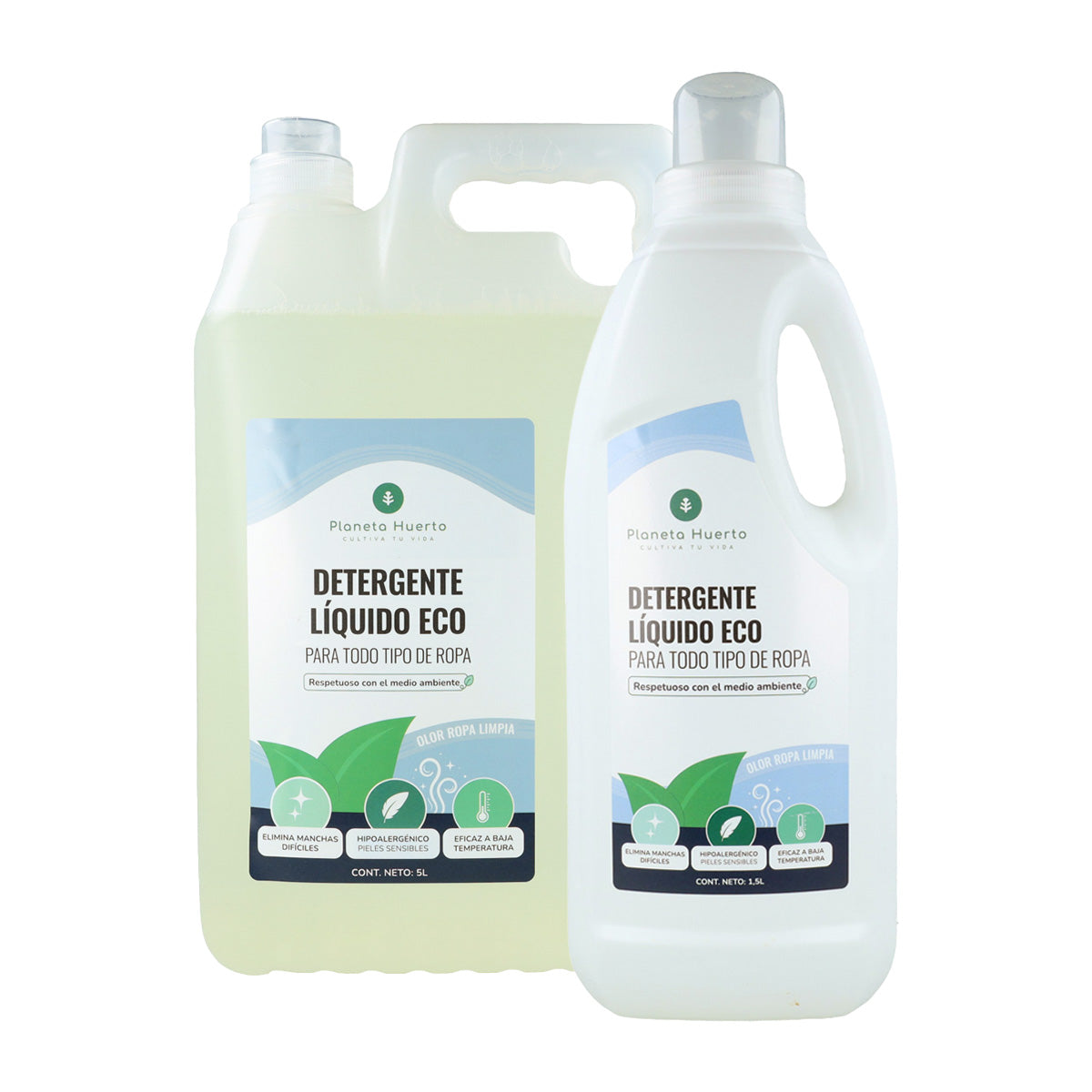 Detergente Líquido Ropa Eco Aroma natural a ropa limpia Planeta Huerto 5 Litros