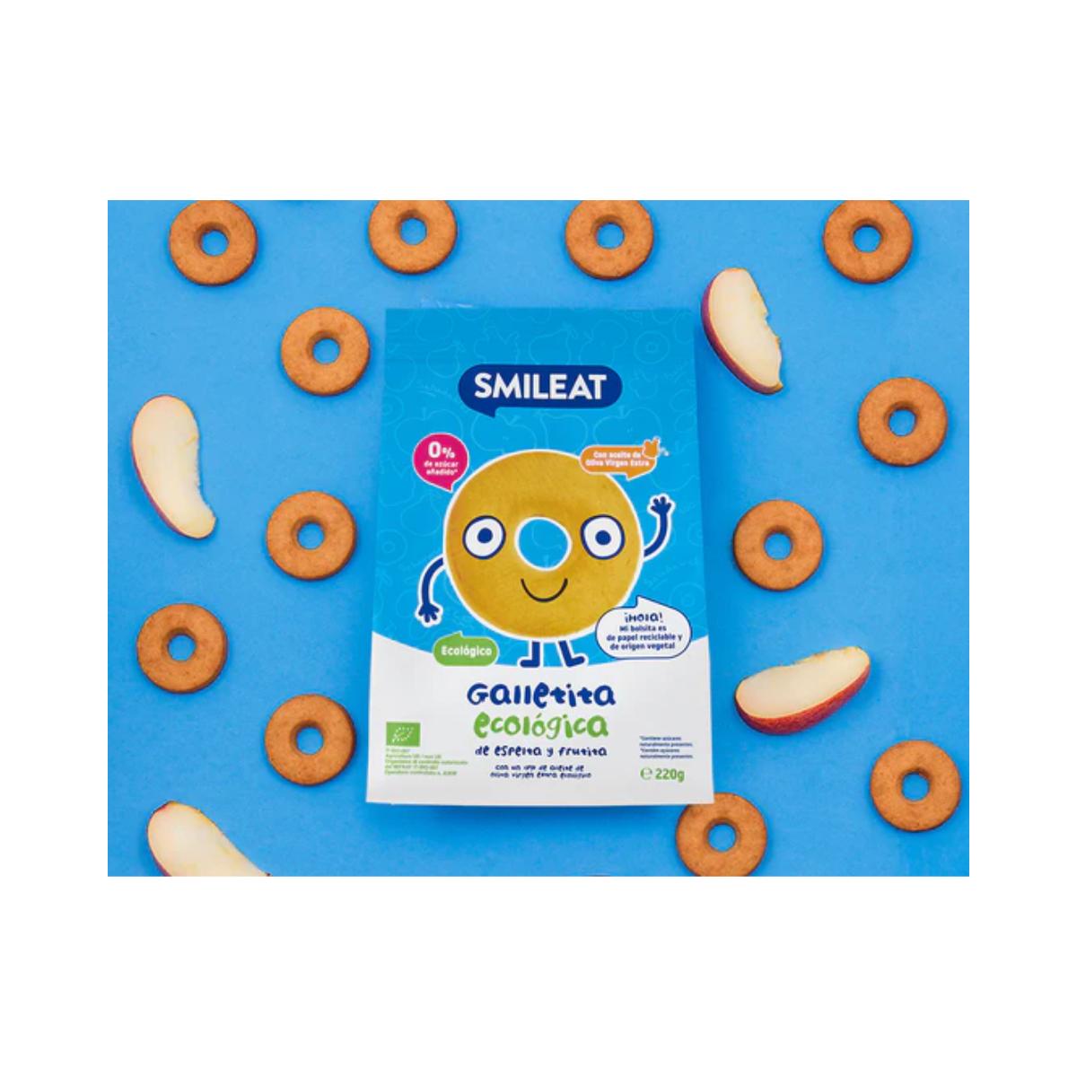 Galletas infantiles ECO de espelta con manzana Smileat, 220g