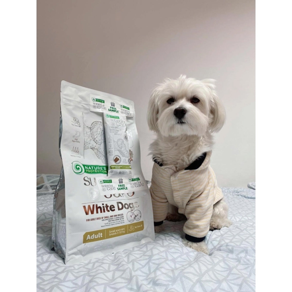 Nature's Protection White Dog Pienso grain free Cordero adulto razas pequeñas 1,5 Kg