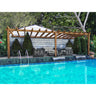 Pérgola madera laminada adosada Sevilla Maderland