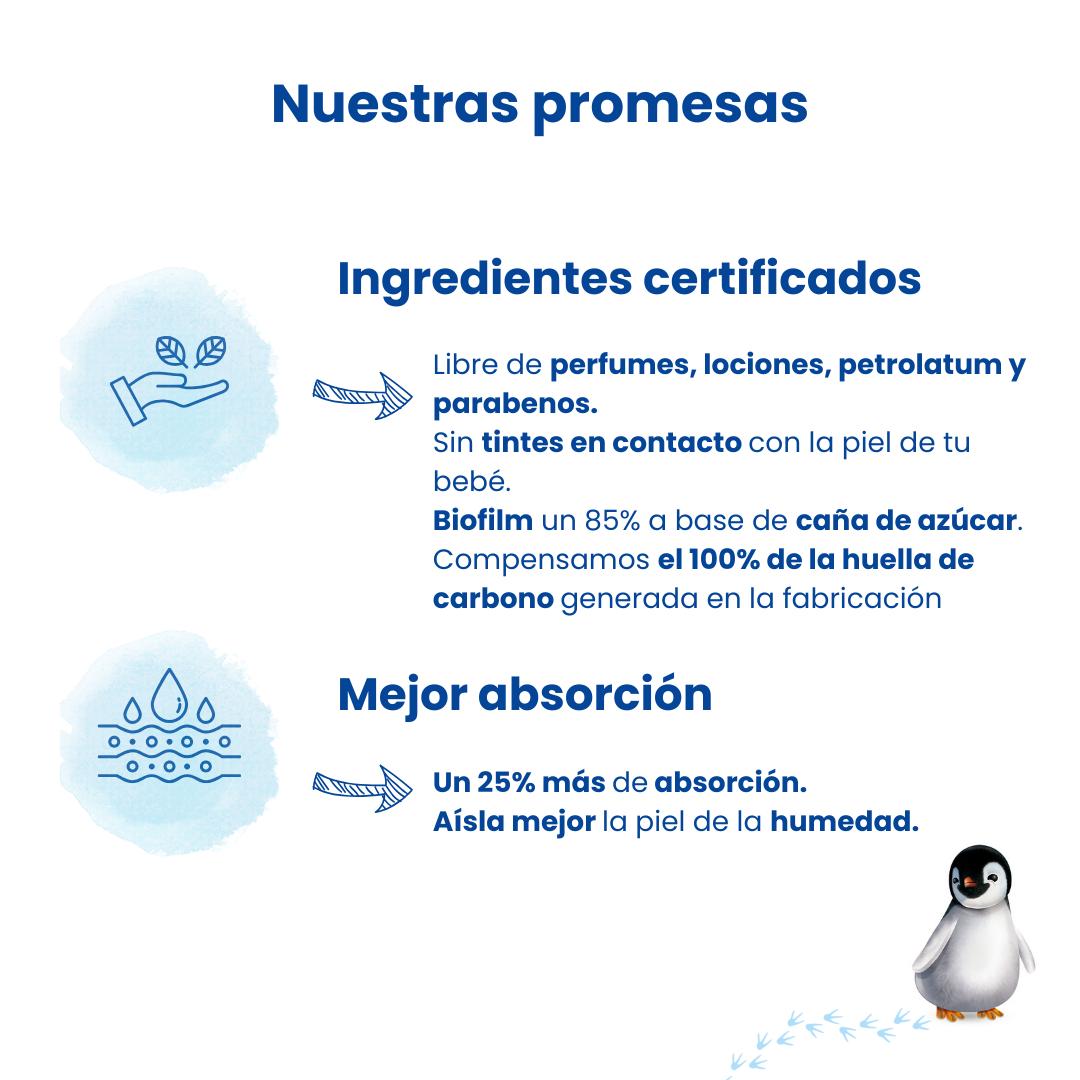 Pack ahorro Pañales T2 (3-6kg) Pingo 168 Uds