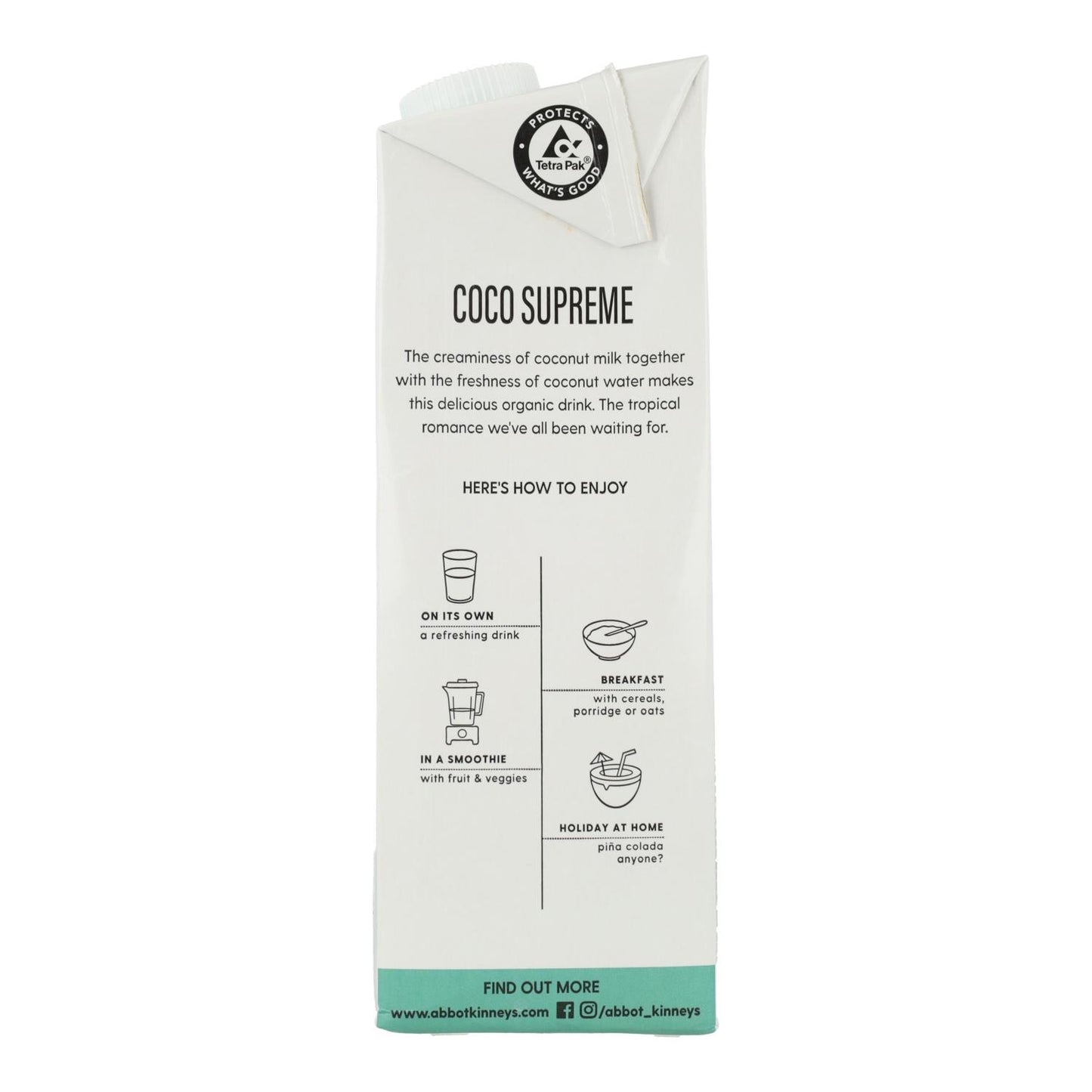 Bebida vegetal coco supreme Bio Abbot Kinney 1L