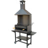 Barbacoa Chimemena con parrilla inox elevable y bandejas metálicas Imex el Zorro