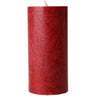 Vela pilar roja 6,4 cm x 13,5 cm - La Rueda Natural