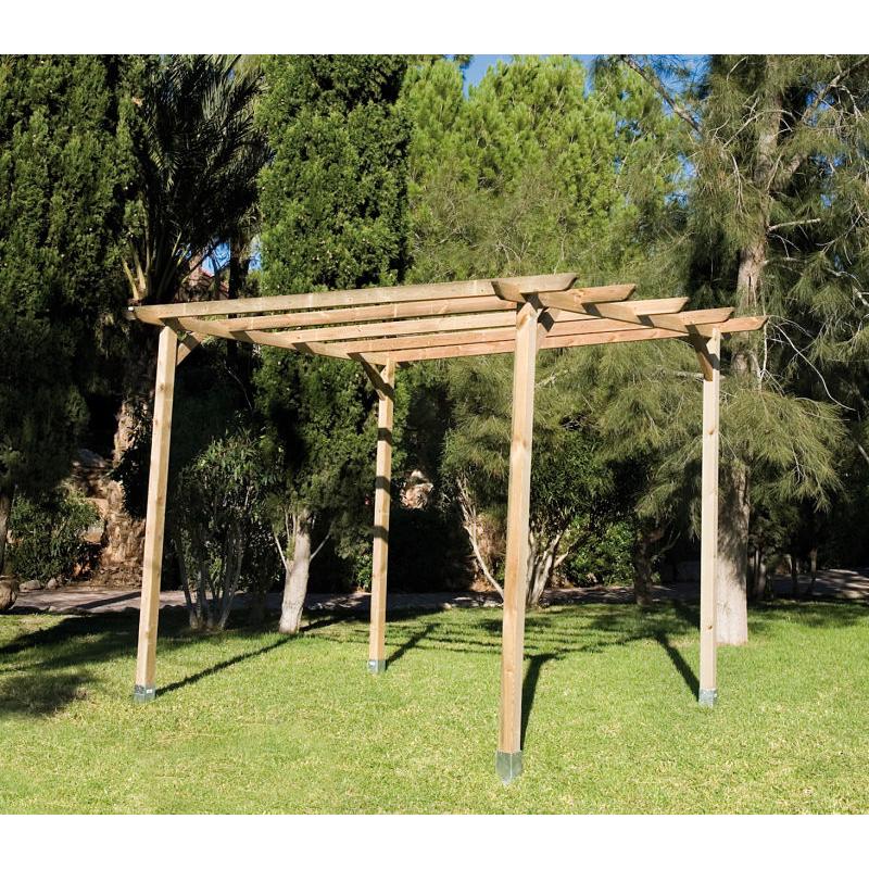 Pérgola madera maciza Faura