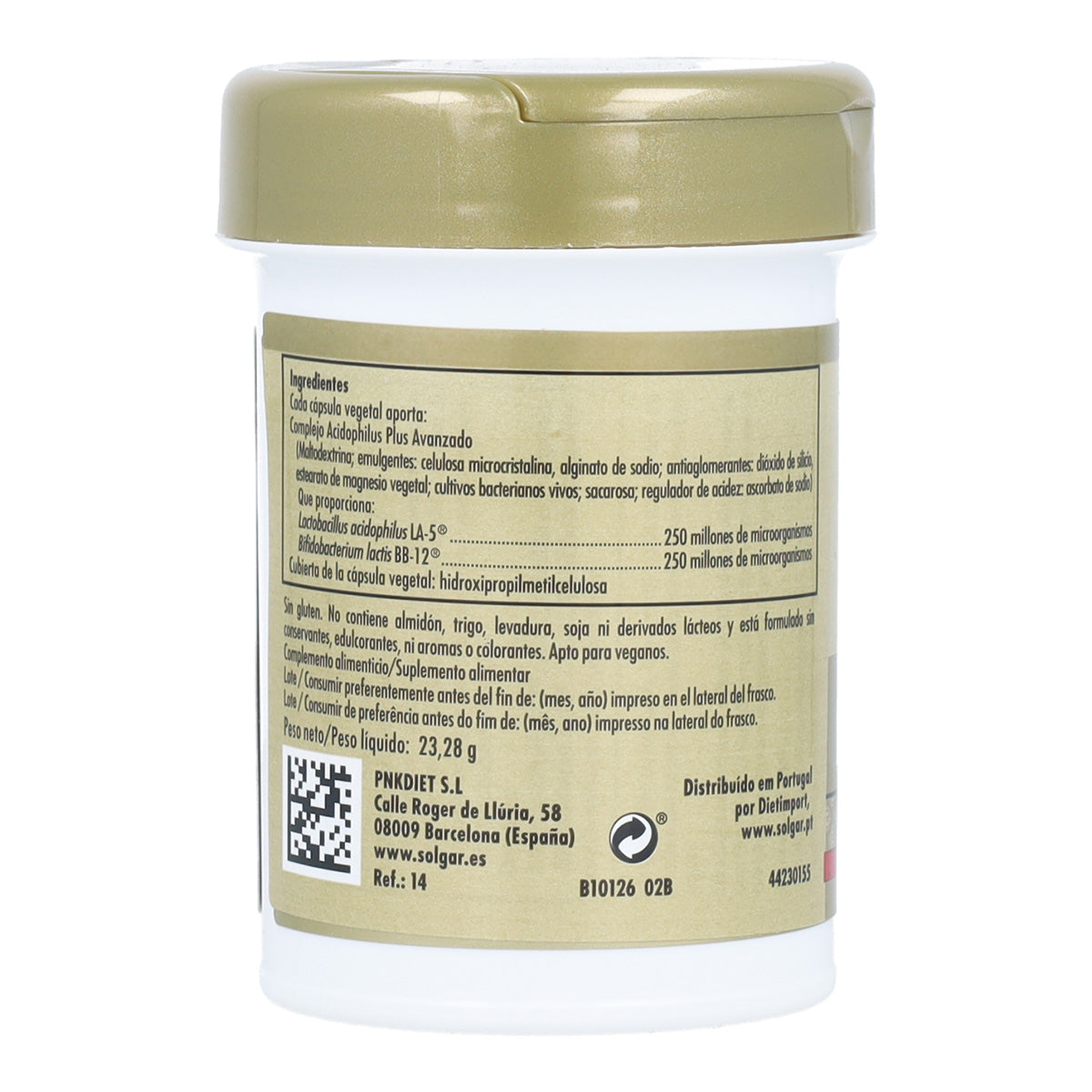 Pack 2x Acidophilus plus avanzado Solgar 60 cápsulas vegetales