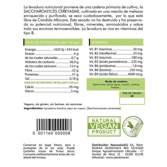 Levadura nutricional Salud Viva