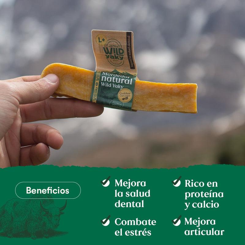 Mordedor Wild Yaky Golden Barrita de Leche de Yak del Himalaya con Cúrcuma Wild Balance 1 ud