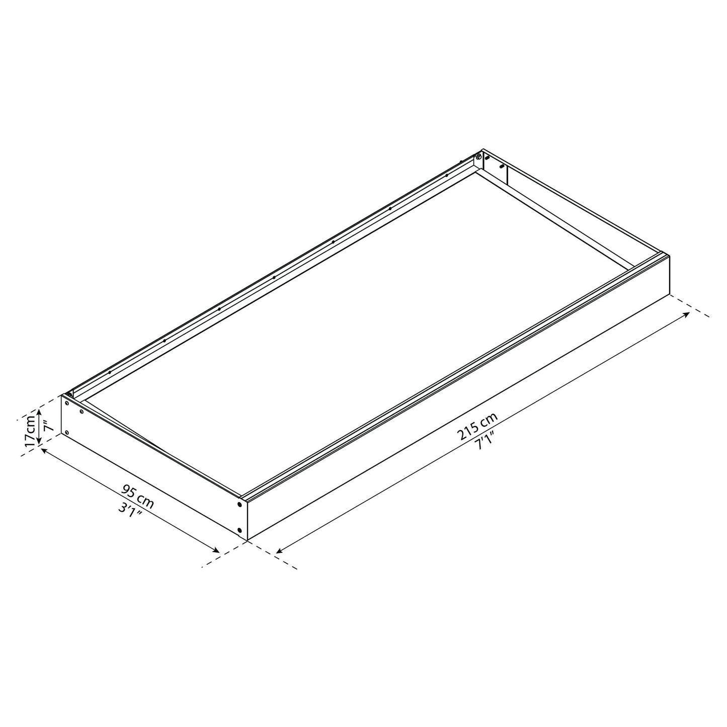 Marquesina para puerta Sophia 95x215 cm opal Canopia