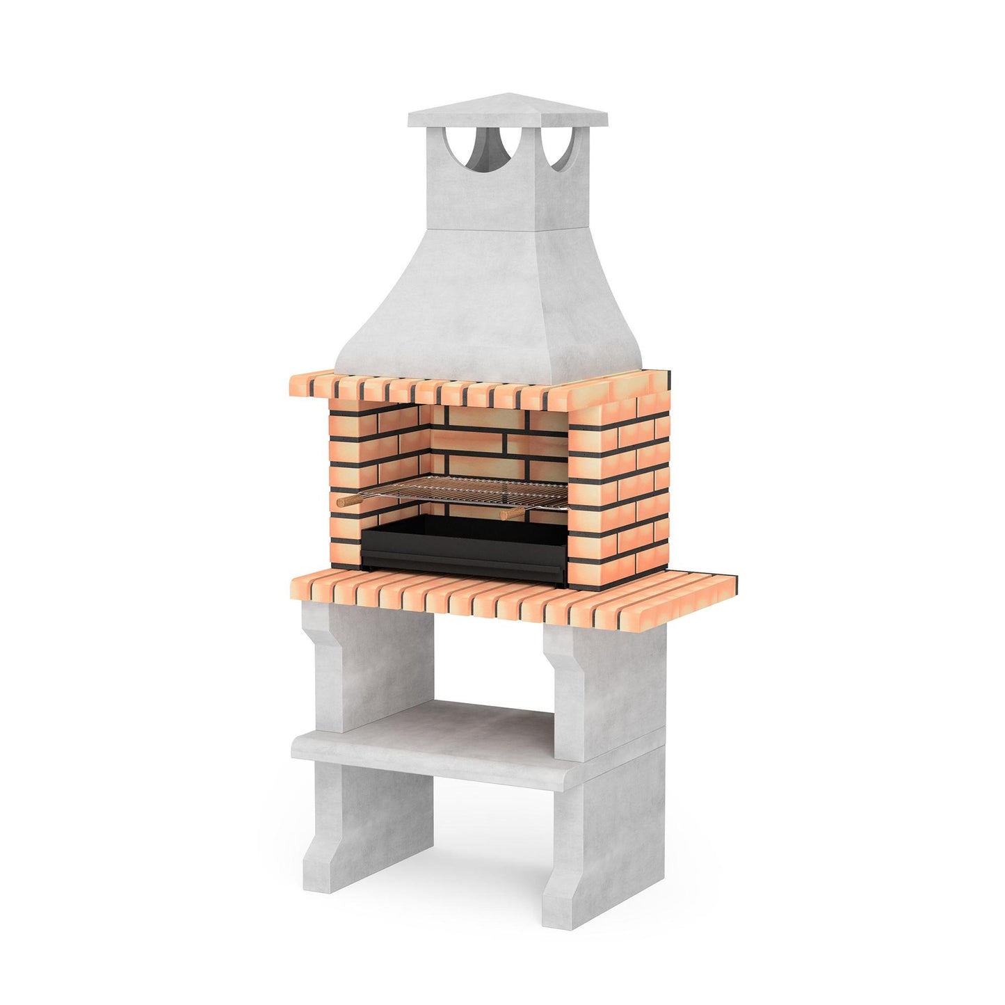Barbacoa Nápoles XL con mini bancada Movelar