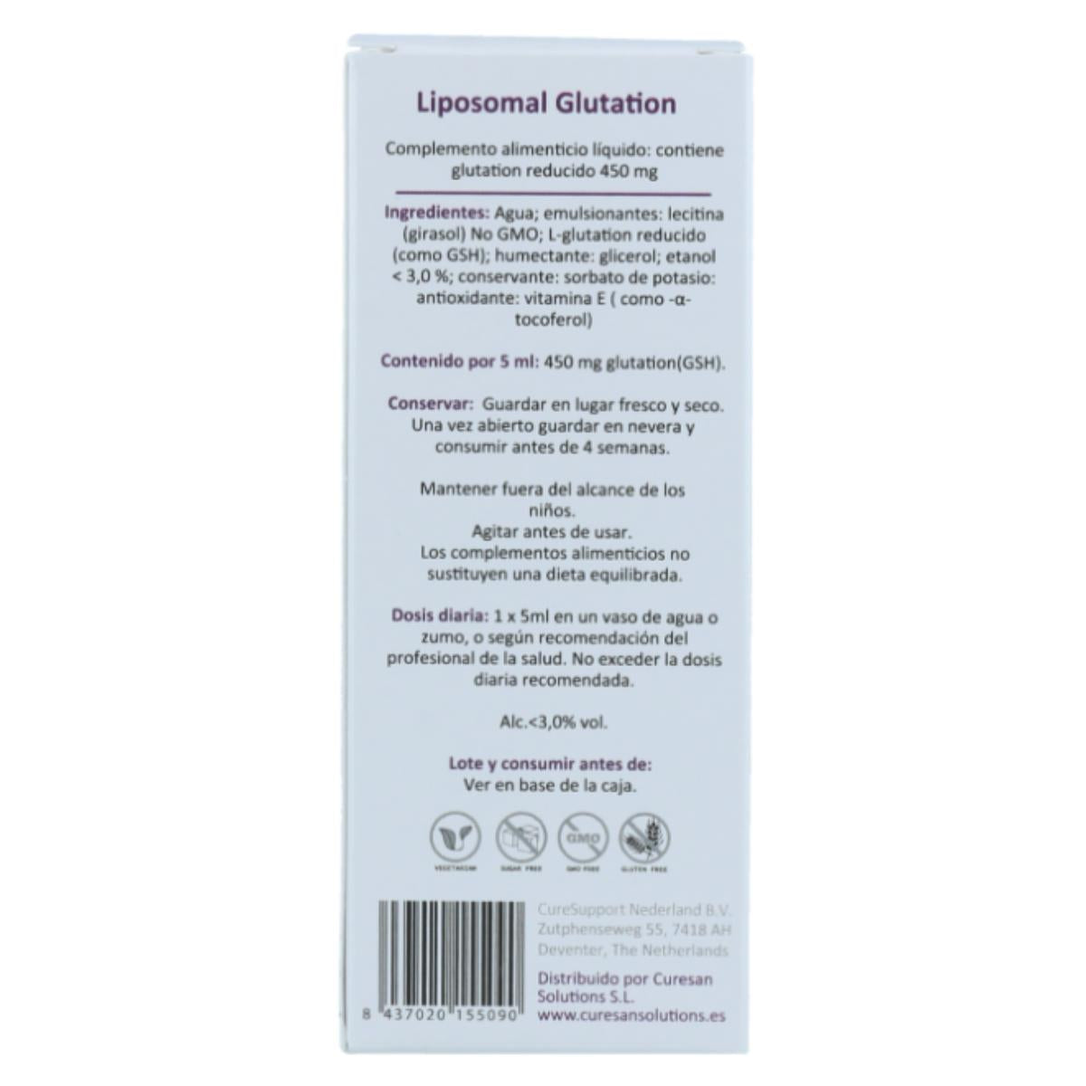 Liposomal glutation Curesupport 100ml.