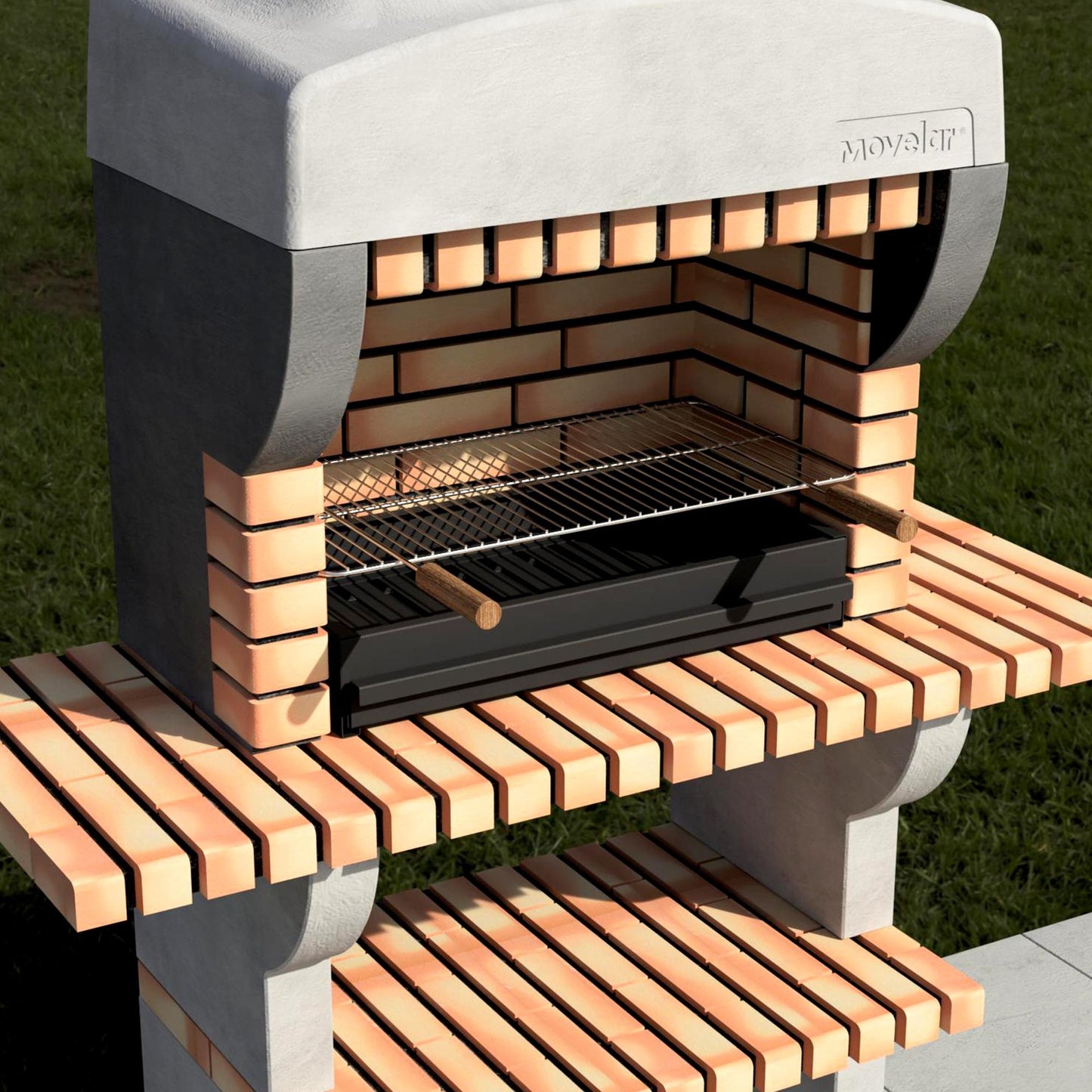 Barbacoa Bailen Plus con mini bancadas Movelar