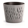 Maceta Duna con inserto gris topo D 13 x 11