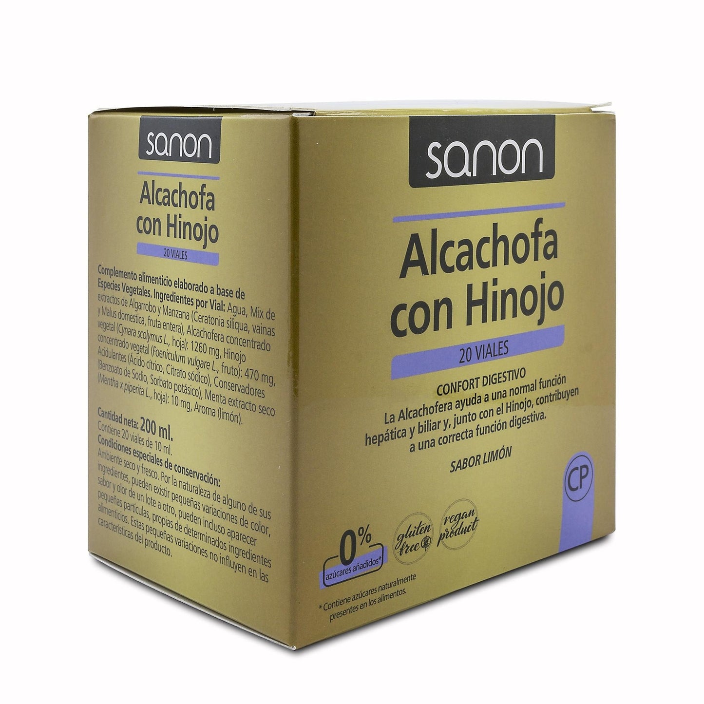 Alcachofa con Hinojo 20 viales SANON de 10 ml