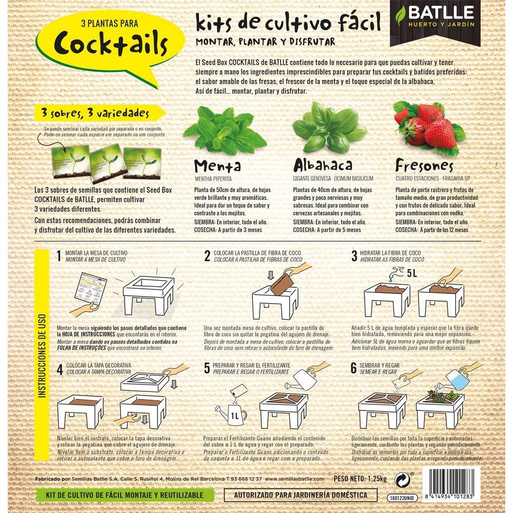 Kit de cultivo Seed Box Cocktails Batlle