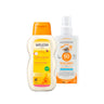 PACK VERANO Protector Solar Ecológico Bebé SPF 50 Alphanova 125 ml + Leche Corporal de Caléndula Weleda, 200ml