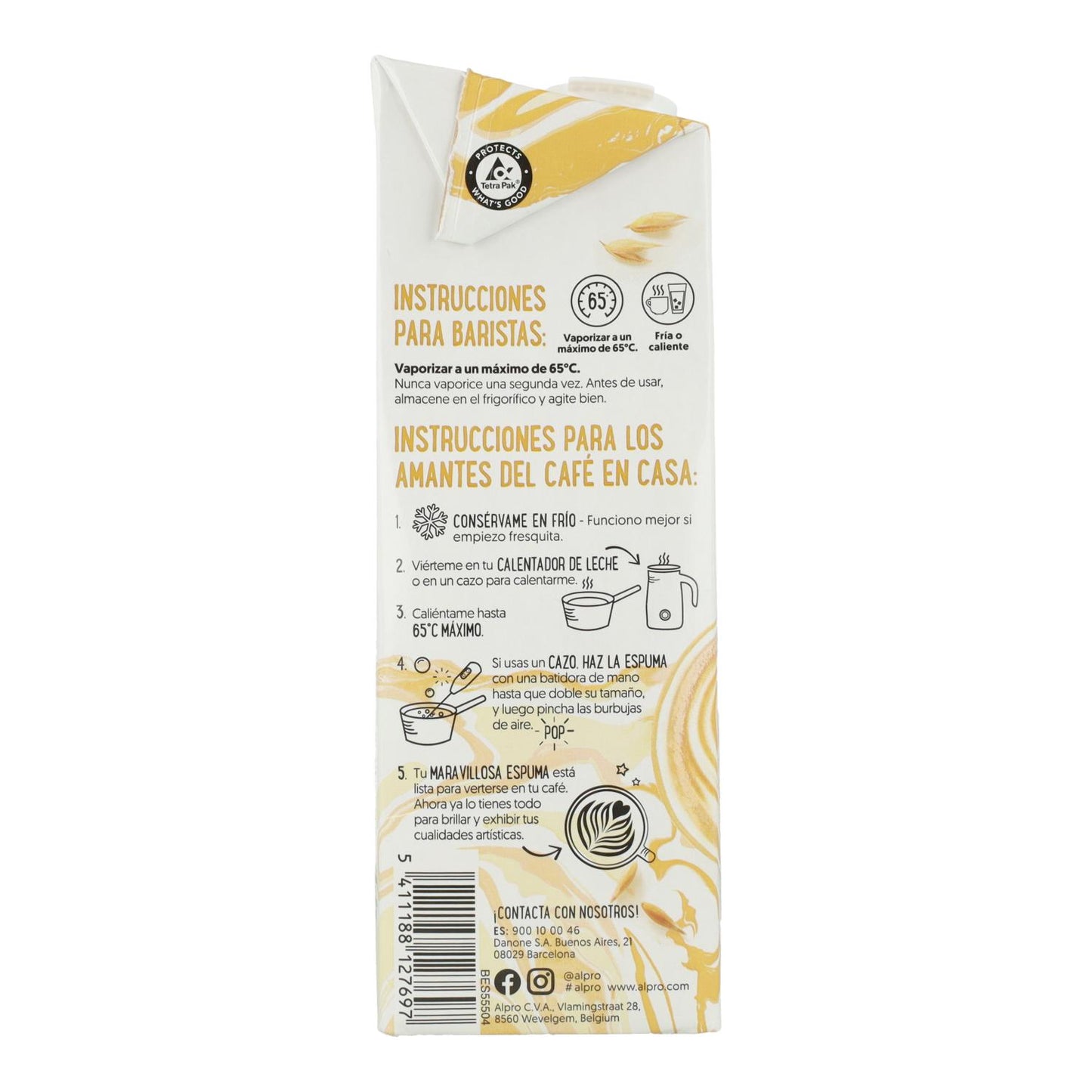 Bebida de Avena Barista Alpro 1 Litro