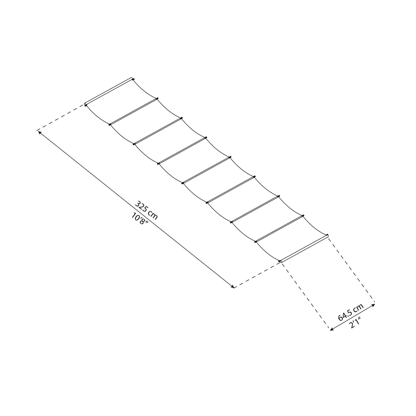 Toldo para pérgola Stockholm 3.4x6.6 ft