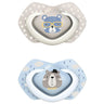 Pack chupetes silicona Bonjour Paris azul Canpol Babies (2 ud.)