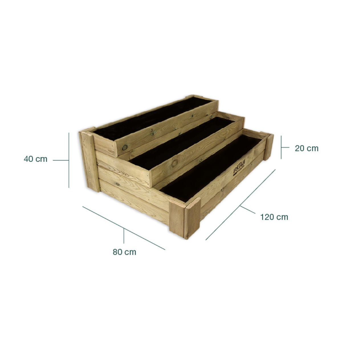 Huerto Escalera Box Stairs 120 Hortalia 140 L