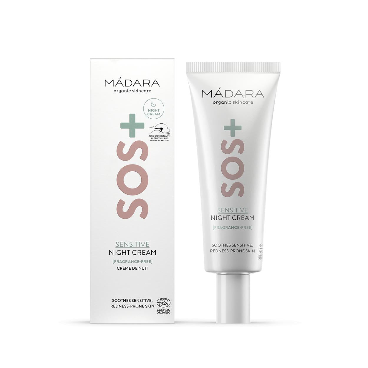 Sos+ Sensitive Crema De Noche Madara 70 Ml