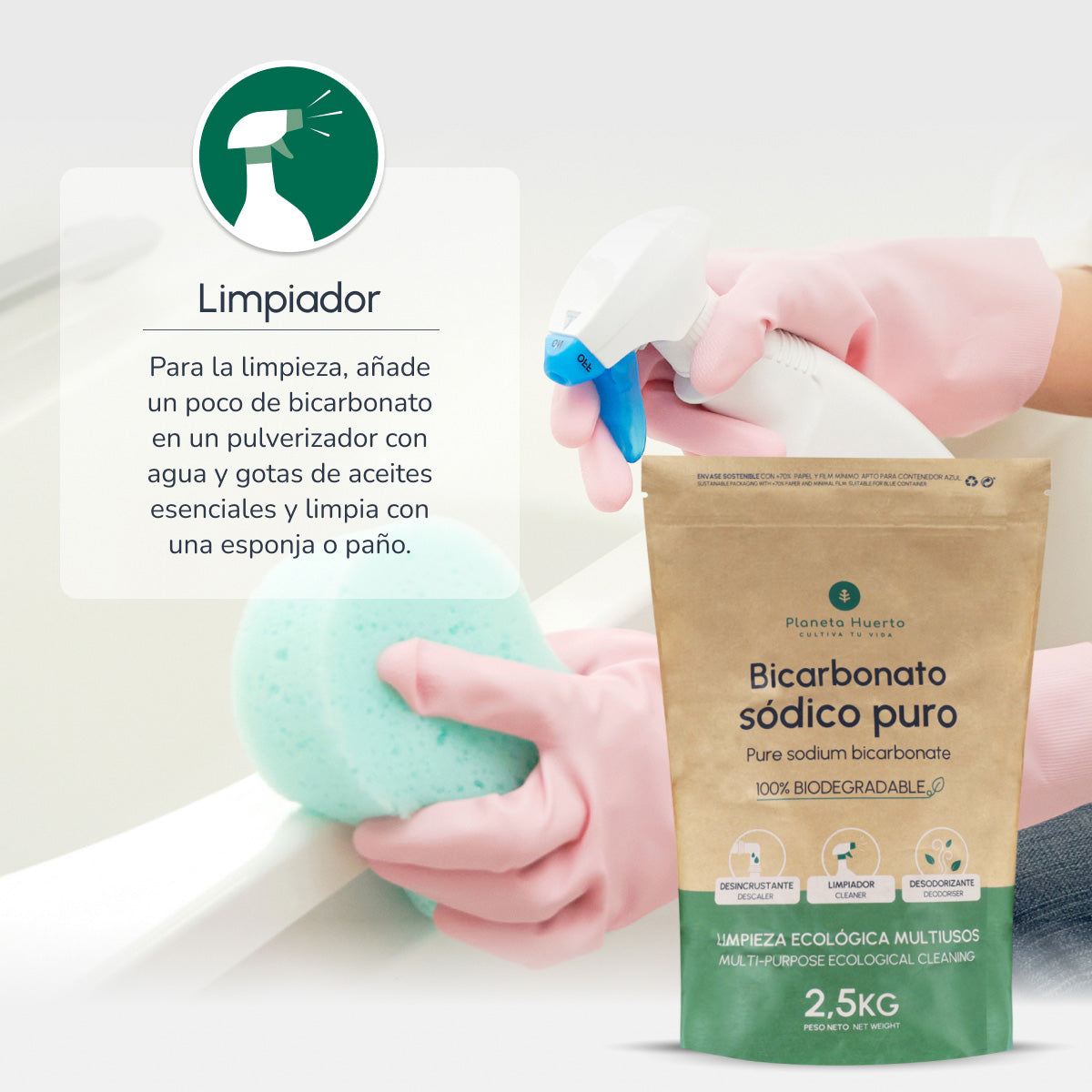 Pack 3xBicarbonato sódico Planeta Huerto 2,5 Kg