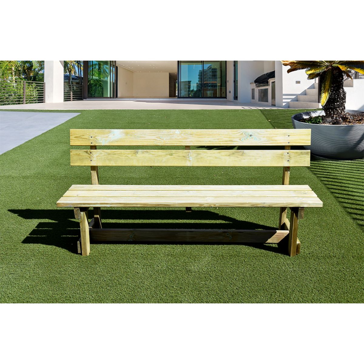 Banco de madera natural Faura