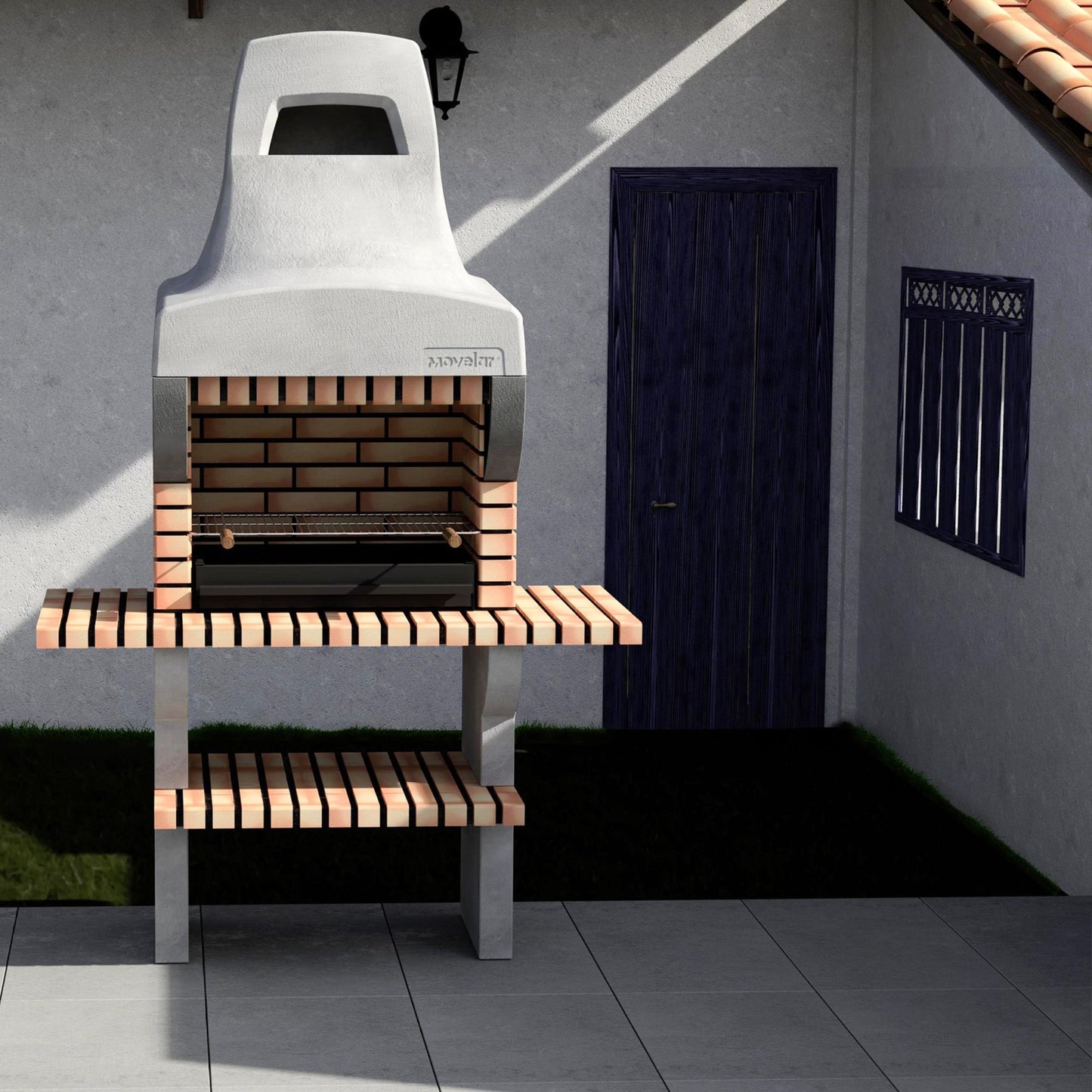 Barbacoa Bailen Plus con mini bancadas Movelar